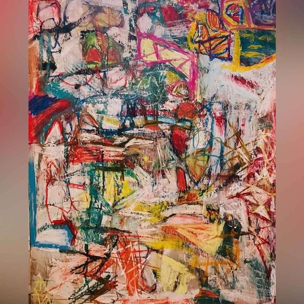 Maps – mixed media on cardboard 22 x 28, my original artwork